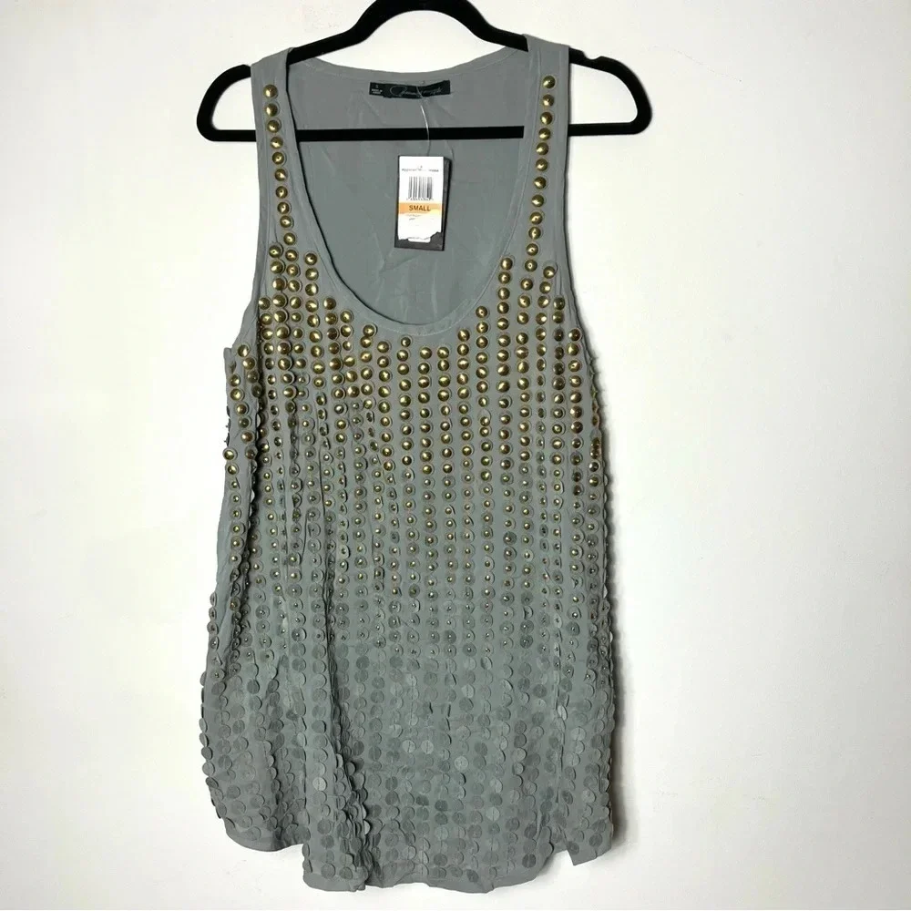 Patterson J. Kincaid Studded‎ Tunic Tank Small NWT